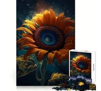 Rompecabezas de 1000 Piezas Girasol Agujero Negro Espacial para Adultos Juguete Inteligente, Divertido y silencioso Corte preciso 38x26cm