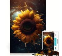 Rompecabezas de 1000 Piezas Girasol Galaxia Vía Láctea para Adultos y Adolescentes Mejora la Memoria Relajante Corte preciso Regalo Encantador 50x75cm