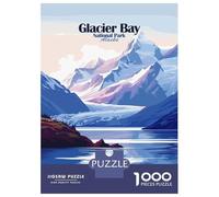 Rompecabezas De 1000 Piezas Glacier Bay National Park Alaska Rompecabezas para Adultos Juego Familiar Mejora La Memoria Oferta como Regalo para Toda La Familia 70x50cm/1000pcs