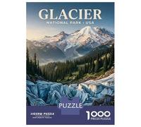 Rompecabezas De 1000 Piezas - Glacier National Park Travel Rompecabezas para Adolescentes Juego Familiar Análisis Y Lógica Trato como Regalos para Toda La Familia 70x50cm/1000pcs