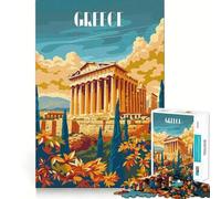 Rompecabezas de 1000 Piezas Gloria de la Antigua Grecia para Adultos Juego de Ejercicios de Pensamiento Ajuste Espacios Actividad para Fortalecer los Lazos Familiares (38x26cm)
