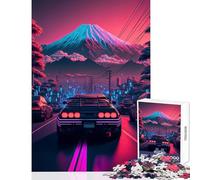 Rompecabezas de 1000 Piezas Going Down The Road Juguete Decorativo para Pared Gran Regalo para Juegos Juego práctico con póster a Juego y Hoja de Trivia tamaño 38x26cm