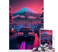 Rompecabezas de 1000 Piezas Going Down The Road Juguetes antiestrés Regalo de cumpleaños Juego práctico con Piezas de Formas aleatorias Totalmente entrelazadas tamaño 50x75cm