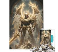 Rompecabezas de 1000 Piezas Golden Angel Warrior Family Games para Juegos educativos desafío Juguete Regalo para cumpleaños análisis y lógica (tamaño 38x52cm)
