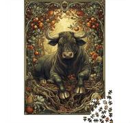 Rompecabezas De 1000 Piezas - Golden Bull in Garden Rompecabezas para Adultos Juguetes De Bricolaje Oferta De Decoración Perfecta como Regalos para Toda La Familia 38x26cm/1000pcs