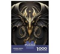 Rompecabezas De 1000 Piezas Golden Dragon Sword Wings Rompecabezas para Adultos Juego De Ingenio Ensamblaje De Patrones Difícil Y Desafiante 38x26cm/1000pcs