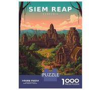 Rompecabezas De 1000 Piezas Golden Faces of Bayon Temple Rompecabezas para Adolescentes Juguetes Antiestrés Decoración Perfecta Regalos De Cumpleaños Y Únicos 52x38cm/1000pcs