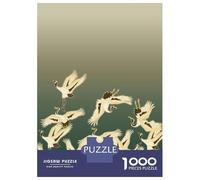 Rompecabezas De 1000 Piezas Golden Japanese Cranes Ori Rompecabezas para Adultos Juego De Ingenio Carrera De Velocidad De Manos Cumpleaños Y Navidad 38x26cm/1000pcs