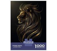 Rompecabezas De 1000 Piezas - Golden Lion Majesty Rompecabezas para Adultos Juguetes De Bricolaje Oferta De Decoración Perfecta como Regalos para Toda La Familia 70x50cm/1000pcs