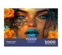 Rompecabezas De 1000 Piezas Golden Rose Fantasy Artwork Rompecabezas Juguetes Antiestrés Decoración De Pared Cumpleaños Y Navidad 38x26cm/1000pcs