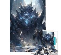 Rompecabezas de 1000 Piezas Golem de Hielo Desafío de Inteligencia Juguetes adictivos Juegos relajantes Decoración Perfecta Regalos de Amigo Invisible (Tamaño 75x50cm)
