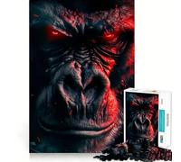 Rompecabezas de 1000 Piezas Gorila Enojado para Adolescentes Diversión,tamaño Uniforme,Piezas precisas Actividad Relajante para Grupos en Interiores (50x75cm)