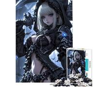 Rompecabezas de 1000 Piezas Gothic Reaper Dark Fantasy Anime Girl Juguetes adictivos para Cultivar la Paciencia Juego Educativo Antiestrés Regalo de cumpleaños (Tamaño 38x52cm)