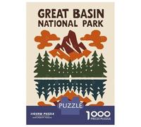 Rompecabezas De 1000 Piezas Great Basin National Park Illustration Rompecabezas para Adultos Juego De Ingenio Carrera De Velocidad De Manos Cumpleaños Y Navidad 70x50cm/1000pcs