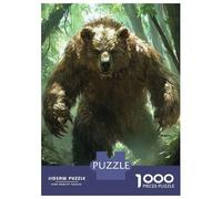 Rompecabezas De 1000 Piezas Grizzly Bear in Forest Rompecabezas para Adultos Juego De Ingenio Análisis Y Lógica Interacción Entre Padres E Hijos 70x50cm/1000pcs