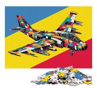 Rompecabezas de 1000 Piezas Grumman A6 Intruder WPAP, Rompecabezas de Madera para Adultos, Regalo de cumpleaños, 1000 Piezas (75x50cm)