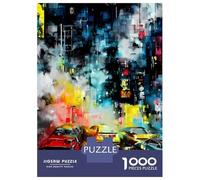 Rompecabezas De 1000 Piezas Grunge Hong Kong Rompecabezas para Adolescentes Juego De Ingenio Regalos para Mujeres Cumpleaños Y Navidad 52x38cm/1000pcs