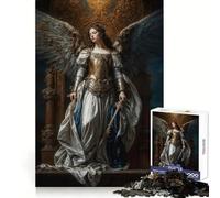 Rompecabezas de 1000 Piezas Guerrero Angélico para Adolescentes Un Regalo Memorable, Ideal para desconectar, divertirse y Disfrutar (38x26cm)