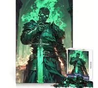 Rompecabezas de 1000 Piezas Guerrero Esqueleto para Adolescentes, Juego Mental, Juguete antiestrés, Corte preciso, Regalo artístico 50x75cm