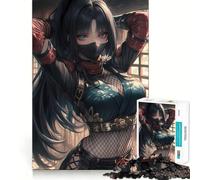 Rompecabezas de 1000 Piezas Guerrero Ninja Sigiloso para Adultos Regalo Ideal para ejercitar la Mente Juguete Divertido y silencioso Diseño para armar 38x26cm