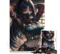 Rompecabezas de 1000 Piezas Guerrero Ninja Sigiloso para Adultos Regalo Ideal para ejercitar la Mente Juguete Divertido y silencioso Diseño para armar 38x26cm