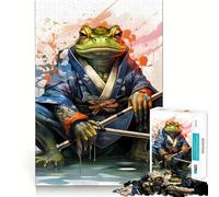 Rompecabezas de 1000 Piezas Guerrero Sapo y Guerrero Rana para Adultos Ideal para Mejorar la Memoria, el Tiempo Libre y como Regalo para Festivales 50x75cm