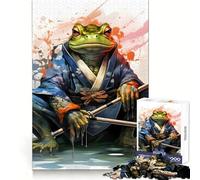 Rompecabezas de 1000 Piezas Guerrero Sapo y Guerrero Rana para Adultos Ideal para Mejorar la Memoria, el Tiempo Libre y como Regalo para Festivales 50x75cm