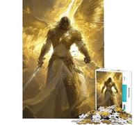 Rompecabezas de 1000 Piezas Guerreros Angélicos Divertidas Actividades en casa Carrera de Velocidad Manual Juego Educativo para Mayores de 14 años (38x26cm)