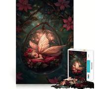 Rompecabezas de 1000 Piezas Hada Durmiente en una Esfera de Cristal mágica para Adolescentes Juguete para desarrollar la lógica, Ligero y Relajante Corte preciso Regalo clásico 50x75cm