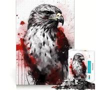 Rompecabezas de 1000 Piezas Halcón de alas Anchas Corte Suave Juego Creativo Juguete Tiempo de Juego Relajante Regalo de Ocio navideño (50x75cm)