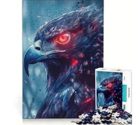 Rompecabezas de 1000 Piezas Halcón de Ojos Rojos Juegos de relajación Descompresión Intelectual Colección de Artistas Bellas Artes 38x52cm