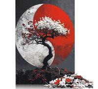 Rompecabezas de 1000 Piezas Harmony in Sakura Bloom, Rompecabezas de dificultad Alta, Juegos educativos, Juguetes, 1000 Piezas (75 x 50 cm)