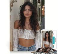 Rompecabezas de 1000 Piezas Hermosa Joven,decoración Elegante y Funcional,Actividad Mental Inteligente,Tiempo de Juego Acogedor,Regalo Divertido de Navidad (38x26cm)