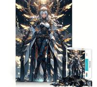 Rompecabezas de 1000 Piezas - Hermoso ángel Oscuro,decoración de Bordes limpios,Juguete para Entrenar el Pensamiento,Juego Divertido y fácil de Usar,Regalo de cumpleaños (50x75cm)