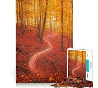Rompecabezas de 1000 Piezas Hermoso Bosque otoñal,decoración Limpia y Funcional,Actividad para la Mente,Momento Acogedor,diversión navideña,Regalo (38x26cm)
