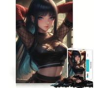 Rompecabezas de 1000 Piezas Hermoso callejón Kunoichi,Arte de Corte preciso,Juego Creativo para ejercitar la Mente,Juego fácil,decoración navideña (50x75cm)