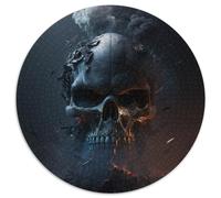 Rompecabezas de 1000 Piezas, Hermoso Rompecabezas de Calavera para Adultos, diversión Familiar, Obra de Arte Decorativa DIY, 67,5 x 67,5 cm