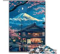 Rompecabezas de 1000 Piezas, Hermosos Rompecabezas de Madera del Monte Fuji para Adultos, tamaño 50x75cm, Ideal para Enamorados, Navidad, Año Nuevo y San Valentín.