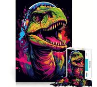 Rompecabezas de 1000 Piezas Himno del Rock T-Rex para Adolescentes Juguete para desarrollar la Habilidad y el estrés Corte preciso Un Regalo Encantador 38x26cm