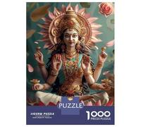 Rompecabezas De 1000 Piezas - Hinduism God Lakshmi Rompecabezas para Adultos Juegos Familiares Carrera De Velocidad Manual Oferta como Regalos para Toda La Familia 52x38cm/1000pcs