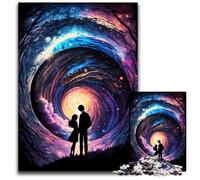 Rompecabezas de 1000 Piezas Historia de Amor cósmica para Adultos. Ideal para Parejas, Navidad, Año Nuevo y San Valentín. 26x38cm (10,23x14,96 Pulgadas).