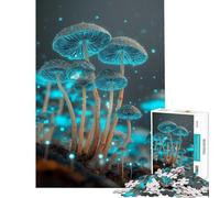 Rompecabezas de 1000 Piezas Hongos Luminosos en un Bosque Encantado Juguetes adictivos para Cultivar la Paciencia Juegos relajantes Alivia el estrés Excelentes Regalos y Juguetes (Tamaño 38x26cm)