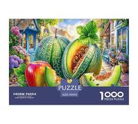Rompecabezas de 1000 Piezas Huerto de Frutas para Adultos y niños: Melón y Manzana (Vibrante), Juego Educativo de descompresión, Divertido y desafiante Juego Familiar, 70 x 50 cm (1000 Piezas)