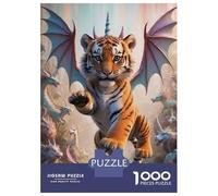 Rompecabezas De 1000 Piezas - Hybrid Tiger Cub Dragon with Wings Rompecabezas para Adultos Juego De Ingenio Desafío Difícil Oferta como Regalos para Toda La Familia 70x50cm/1000pcs