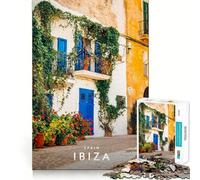 Rompecabezas de 1000 Piezas Ibiza Islas Baleares Juego de Ajuste preciso Entrenamiento de concentración Diversión Relajación Tiempo de Juego Regalo de Ocio navideño (38x26cm)