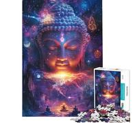 Rompecabezas de 1000 Piezas Iluminación Divina Visión Cósmica del Buda Ideal para Adolescentes familias Actividades Divertidas en casa y Juguetes educativos 50x75cm