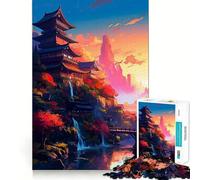 Rompecabezas de 1000 Piezas,Impresionante,de Japón,fácil de armar,Divertido,para desarrollar la Capacidad de razonamiento,Juego Casual,para el Tiempo Libre,decoración navideña (50x75cm)