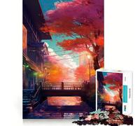 Rompecabezas de 1000 Piezas Impresionante diseño japonés,preciso,Divertido,para Jugar y Relajarse Regalo Ideal para Navidad (50x75cm)