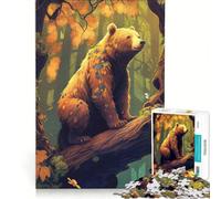 Rompecabezas de 1000 Piezas Into The Wild BearKing, Juego Imposible, Actividades Divertidas en casa, colección de Artistas, Bellas Artes 38x52cm