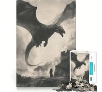 Rompecabezas de 1000 Piezas Invocación del Dragón de Las Sombras para Adultos Juguete de lógica aguda para el hogar y el Ocio Regalo sincero 50x75cm